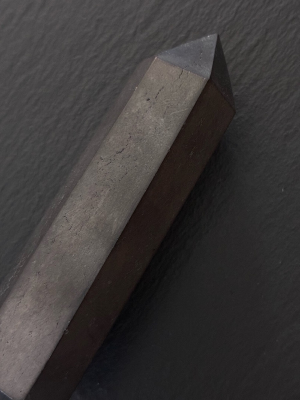 Shungite Hexagonal Pointed Crystal Tower - Picture 2 of 9